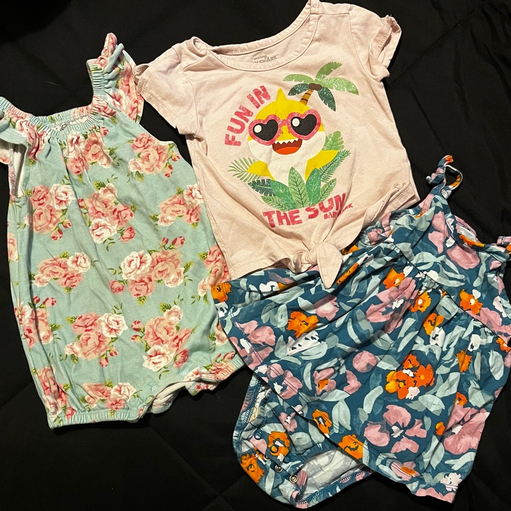 Floral and Graphic Toddler Outfits